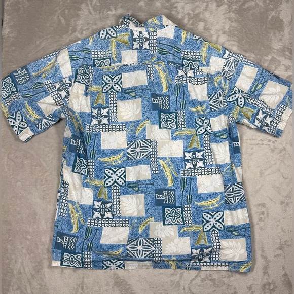 Vintage Hilo Hattie The Hawaiian Original Men’s Tropical Button Front Shirt L - Picture 11 of 16